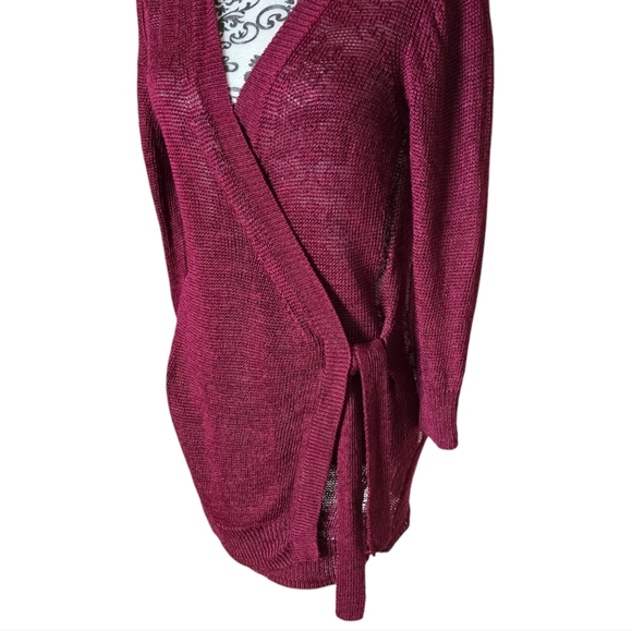 Theory lightweight wrap cardigan size medium - Picture 2 of 12